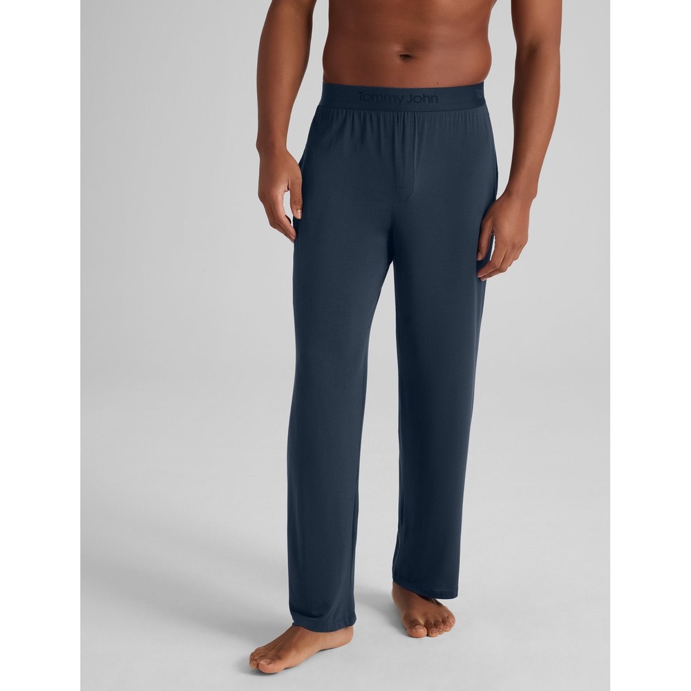 Tommy John Mens Second Skin Sleep Pant Dress Blues Large‎ New With Tags